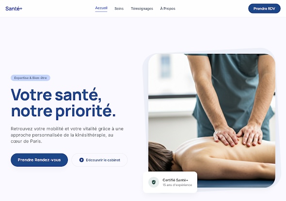 Kinésithérapeute Santé+